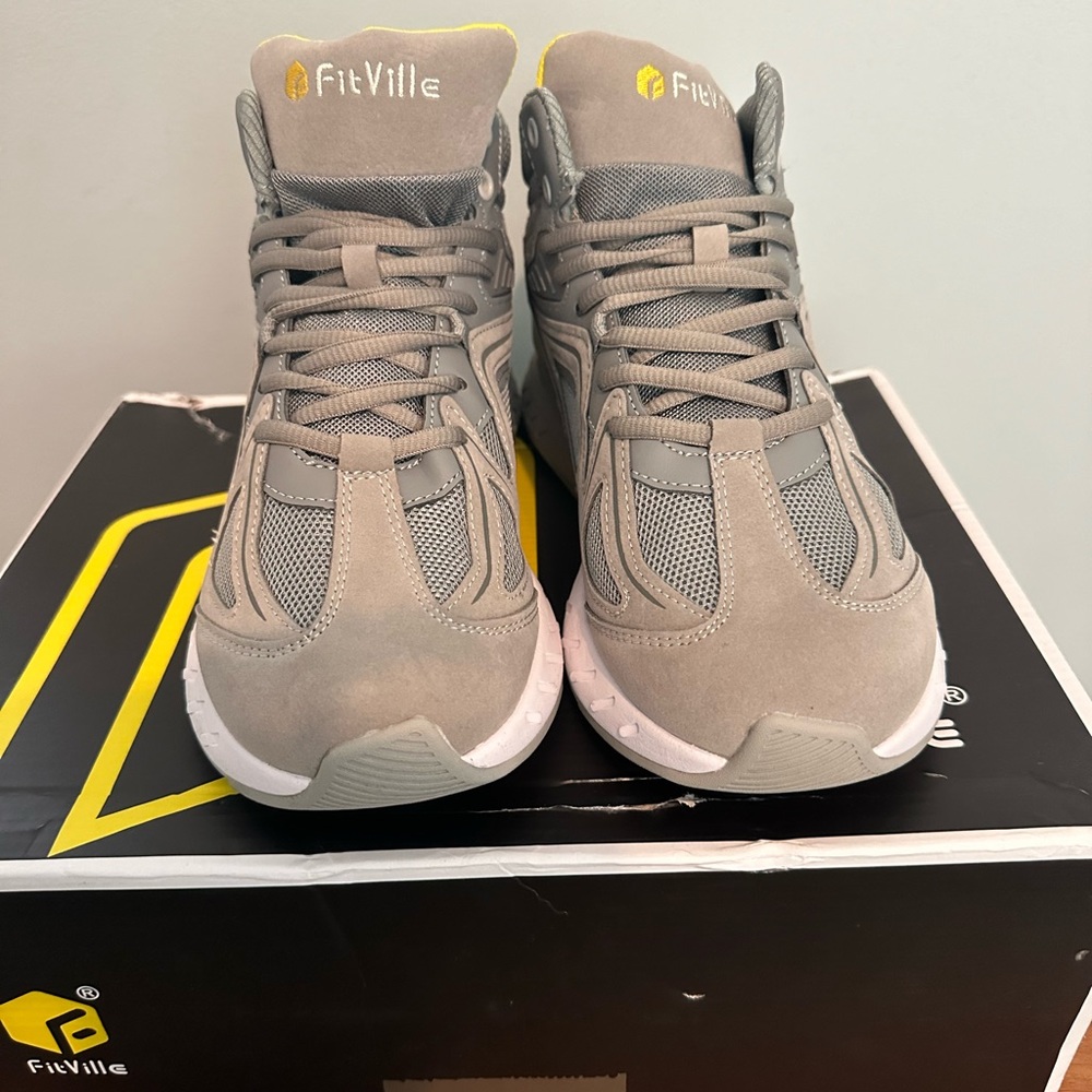 Brand New with Box FitVille Gray sneakers men’s size 8.5 women’s size 10